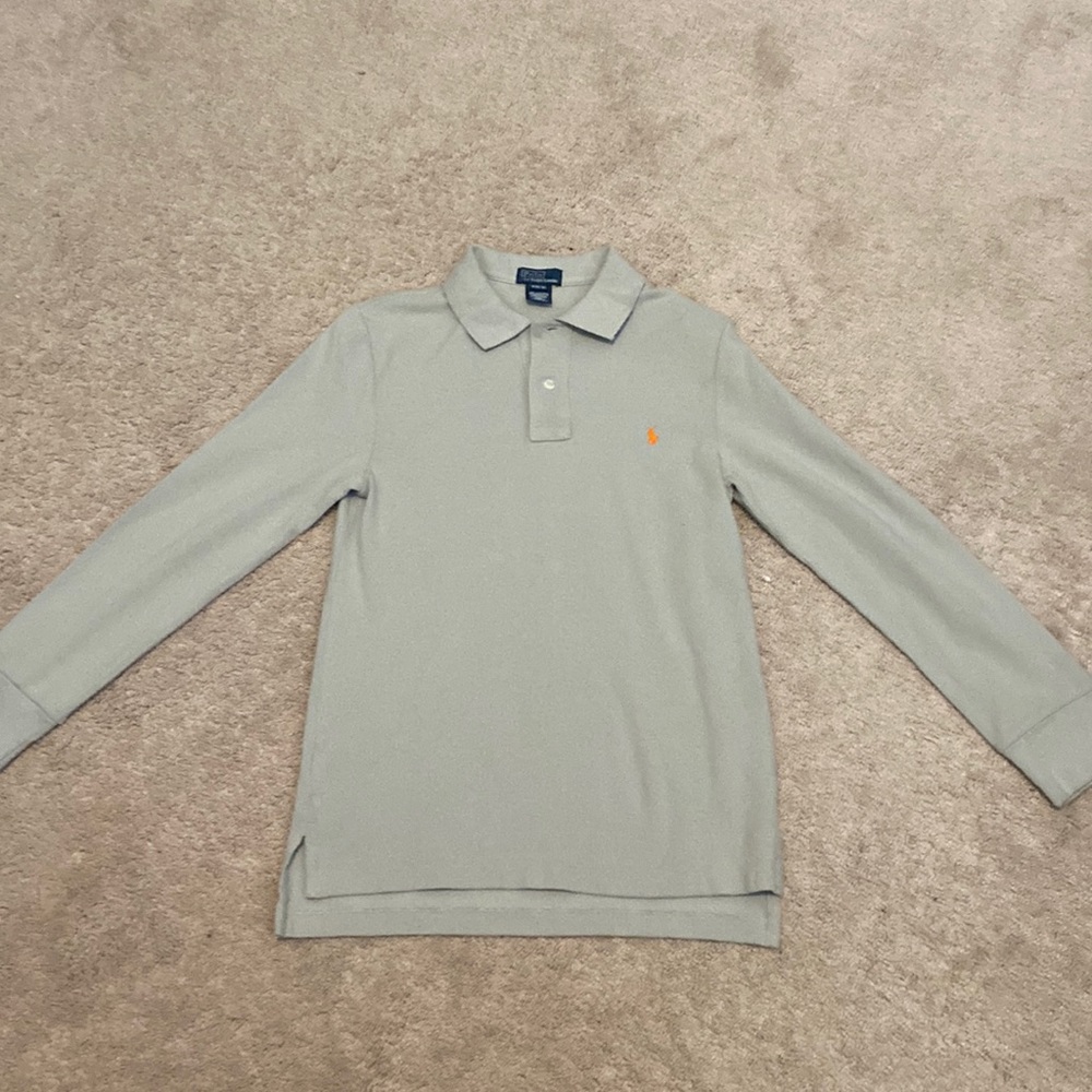 Polo knit long sleeve shirt